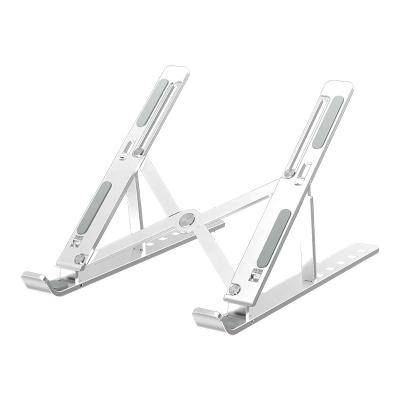 China 7 Tier Modern Adjustable Notebook Desk Stand Foldable Aluminum Ergonomic Notebook Laptop Stand for sale