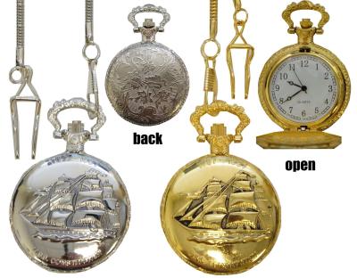 China Wholesale Classic Antique Engraved Vintage Gold Silver Bronze Pocket Watch Various Designs Japan Quartz Movement Pocket Watch for sale