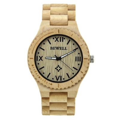 China 2021 Chronograph China Factory Wholesale Customize Engraved Wooden Bamboo Men Women Unisex Watch In Stock for sale