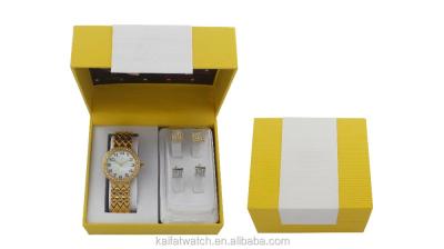 China Chronograph Fashion Woman Watch Jewelry Set, Lady Watches Gift Set for sale