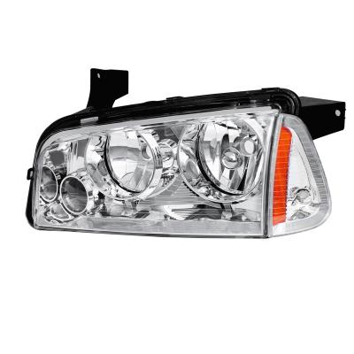 China 2006-2010 For Dodge Charger Factory Style Headlights With Corner Lights (Chrome Housing / Smoke Lens) 580*365*360 mm for sale