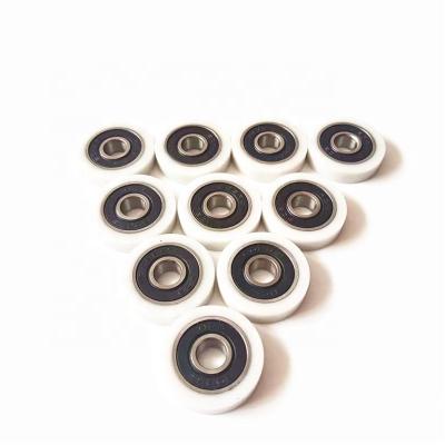 China POM Nylon Plastic Coated Machinery Bearings Plastic Coated PU Bearing 608-2RS for sale