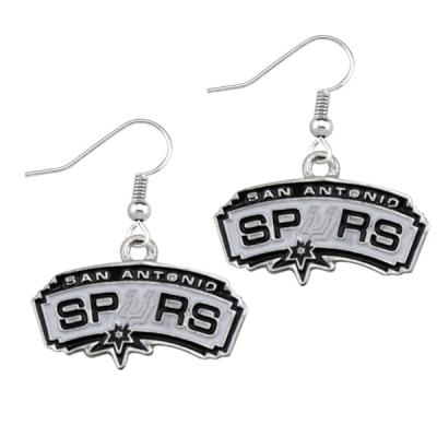 China NBAS NBAS San Antonio Spurs Championship Silver Plated Earrings for sale