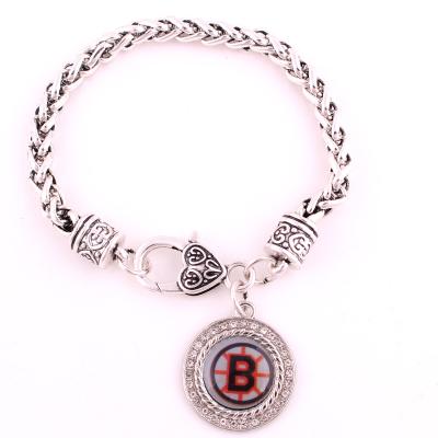 China NHL Silver Boston Bruins NHL Championship Pendant Bracelet for sale