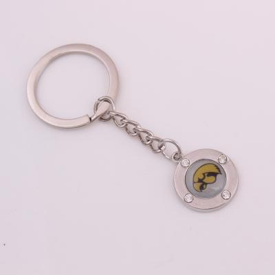 China Metal Silver Plated NCAA University Of Iowa Hawkeyes Souvenir Key Chain for sale