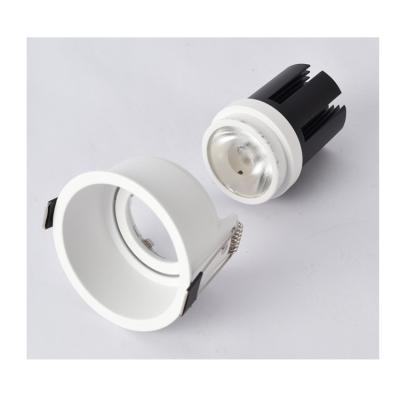 China 75mm GU10 Downlight Modern Cutout Mr16 Downlight Fixture LED Lamp Housing Black White for sale