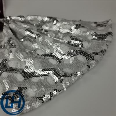 China Fabric Cheap Breathable Net Sequins Sequins Embroidery Price Floral Fabric for sale