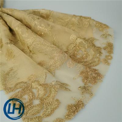 China Embroidery Breathable Good Quality Floral Sequins Style Chinese Floral Fabric for sale