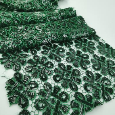 China Breathable hot sale high quality cheap price style non-baesd eyelace fabric floral sequins supply eyelets hand embroidery fabric for sale