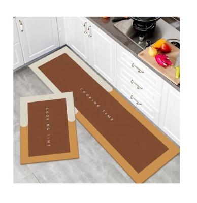 China 2pc washable set kitchen rug 3d printing floormats for kitchen rugs anti-fatigue kitchen rugs and rugs for sale