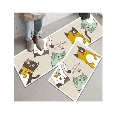 China Wholesale Washable Heat Resistant 3d Printed Safety Floor Mat Kitchen Covers And Anti Fatigue Non Slip Mat for sale