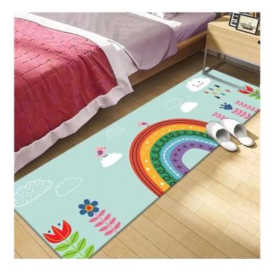 China Hot Sale Washable Soft 3d Home Printed Faux Wool Blankets Door Mat For Bedroom Or Living Room for sale