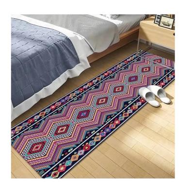 China Factory direct supply washable 3d printed faux wool rug door mat for bedroom or living room for sale