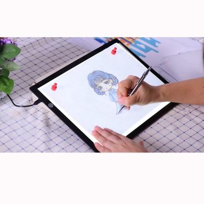 China A2 A3 A4 A5 USB Draw Led Light Pad Find Flexible Levels 3 Brightness Led Drawing Board 338*250 for sale