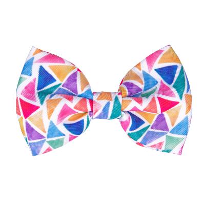 China Sustainable Fashionable Customized Polyester Dog / Cat Bow Tie for sale