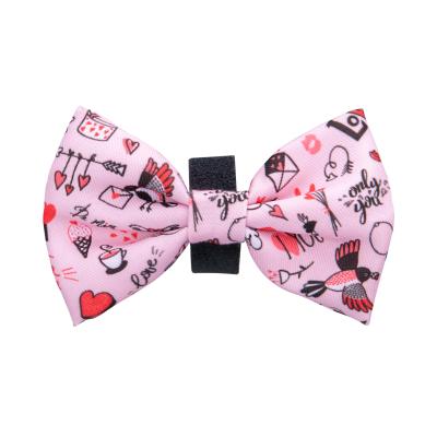 China Custom Released Classic OEM Sublimation Dog Accessories New Pet Bow Tie for sale