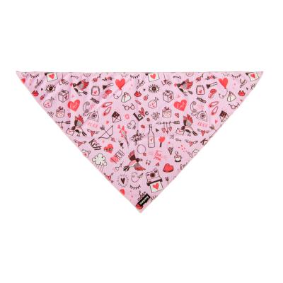 China Wholesale Cartoon Cotton Printed Washable Triangle Bibs Dog Bandana for sale