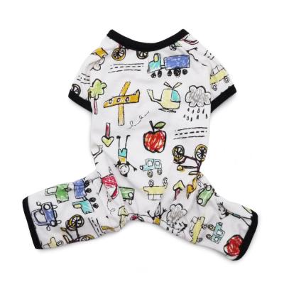 China Viable New Design Wholesale Dog Coats Comfortable Pet Accessories Cotton Dog Pajamas Dog Clothes for sale