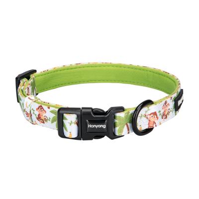 China Customized Factory Price Polyester Padded Durable Adjustable Dog Collar With Fillings for sale