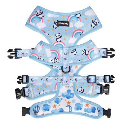 China Best Selling Personalized Pet Products Patented Pet Harness Neoprene Wholesale Reversible Design Custom Dog Harness for sale