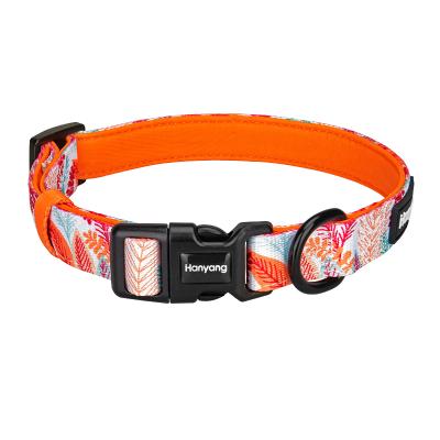 China Custom padded dog collar and leash for sale