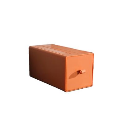 China Hot Selling Plastic Drawer Stocked Amazon Desktop Storage Box Matching Cashier Desk Case OEM Color Can Be Printed With Logo for sale