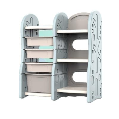 China Modern hot goods multi-layer storage cabinet for children baby toys finishing bookcase environmental protection PE material for sale