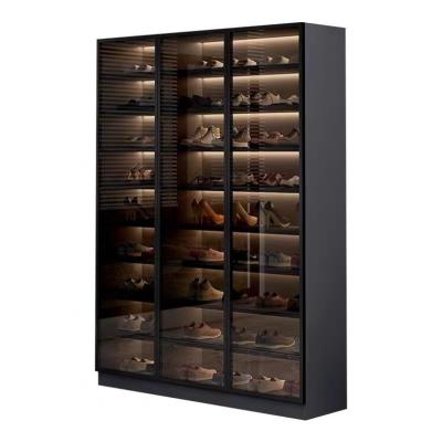 China No Deformation Shoe Rack Luxury High End Home Shoe Rack Bookcase Modern Taste Space Saving Display Cabinet for sale