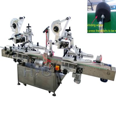 China China CLOTHING HIG Automatic Top Side Flat Surface Labeling Machines Manufacturer with One or Two Labels, Lid Labeling Equipment for sale