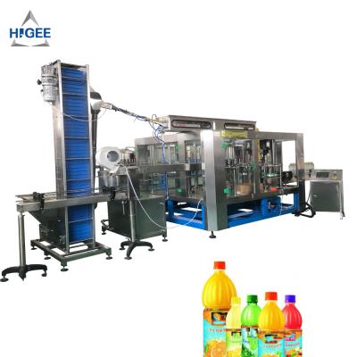 China Small Automatic Packing Machine Juice Filler Plastic Bottle Food And Beverage Fruit Juice Filling Making Filling Production Line for sale