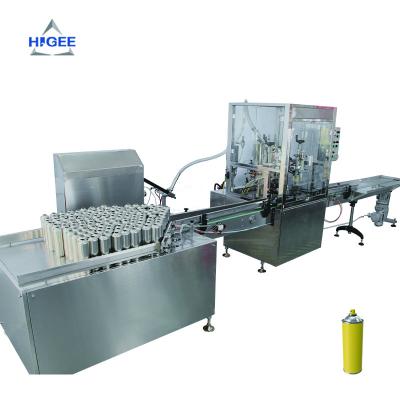 China Food Aerosol Machine Filling Can Filling Line Machine for sale