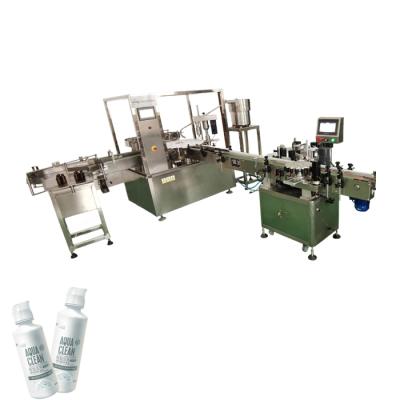 China Beverage Automatic Liquid Bottle Capping and Filling Labeling Machine for sale