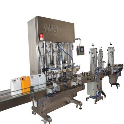 China CLOTHING 5 Liter Automatic Oil Filling Machine With Piston And Weighing Bottle Filling for sale