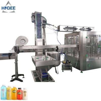 China Food equipped CIP automatic small juice filling machine, plastic bottle beverage filling machine, juice bottling machine for sale