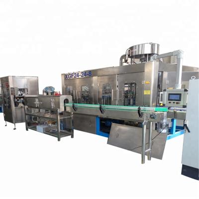 China Food wine /beer/carbonated drink filling machine line for glass bottle with conveyor for sale