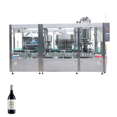 China Food Automatic Glass Bottle Filling Machine For Wine Sparkling Wine Bottle PVC Cap Shrink And Shrinkable Machine for sale