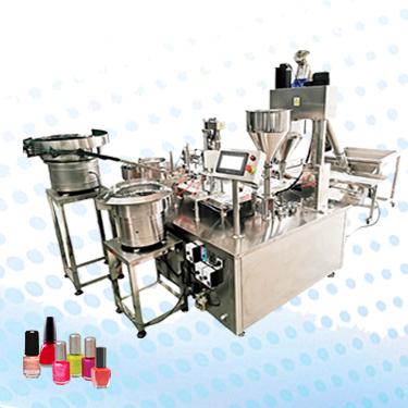 China Full Automatic HIGEE Food Nail Polish Filling And Capping Machine for sale