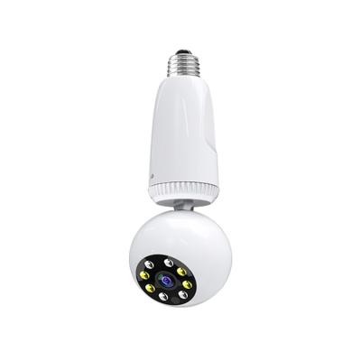 China Newly IP Panoramic Wireless Network PTZ Camera NIGHT VISION Bulb Hidden Security Cctv Camera 360 fisheyes tuya bulb tracking camera for sale