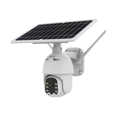 China Built-in Siren Solar Power IP CCTV Cameras System Home Security Outdoor Wireless Wifi Security Camera for sale