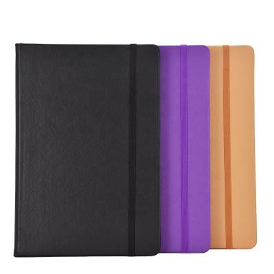 China High Quality Promotion A5 Size Notebook with Elastic Band, Custom PU Leather Diary Notebook for sale