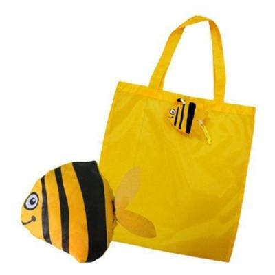 China Folding Colors Assorted Bag Animal Fold Up Bag Fish Shape Reusable Drawstring Bag for sale