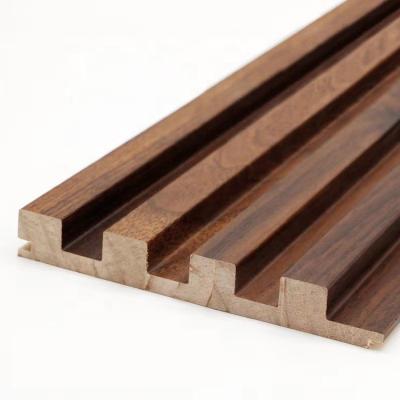 China Strong Panel Hotel Wooden Slat Wall Panels 3D Wall Decorated Wooden Slat Panels for sale