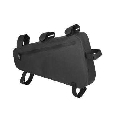 China Outdoor Lightweight Custom Under Front Tube Triangle Saddle Phone Storage Cycling Pocket Bike Frame Bag for sale