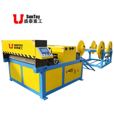 China Building material shops AML-II 2 sets automatic decoiler 1250mm width automatic sheet metal conduit line 2 for sale