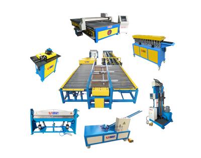 China Carbon Steel Air Duct Making Machine China Affordable HVAC Duct Pipe Former Line Making Machine, Square Duct Making Machine for sale