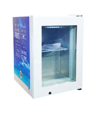 China 21L Mini Single-temperature Display Freezer Ice Cream Freezer Countertop Display Freezer Popsicle Vendor for sale