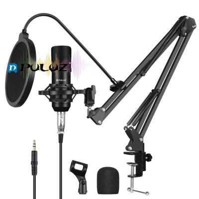 China Professional Gooseneck Microphone PULUZ Condenser Microphone Studio Show Singing Microphone Kits with Suspension Scissor Arm Metal Shock Mount for sale