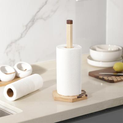 China Woodsun Sustainable Bathroom Rack Wholesale Toilet Paper Holder for sale