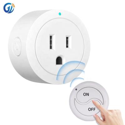 China Easy Installation Custom Mini Electrical Wireless 10A Smart Power Home Remote Control Wall Outlet and AC Smart Home Outlet for Electrical elect. for sale