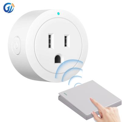 China 2021 New Noise Plug Home Office Mini Power Panel Socket Electric Wireless Smart Remote Control Socket AC Wall Switch Socket for sale